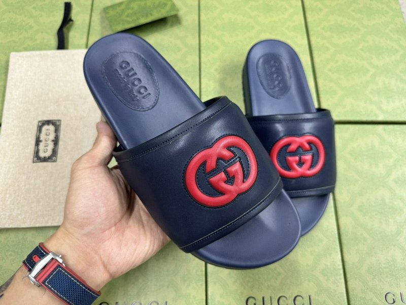 GUCCI 구찌新款 더블 G 로고 캐주얼 슬리퍼 001-180158