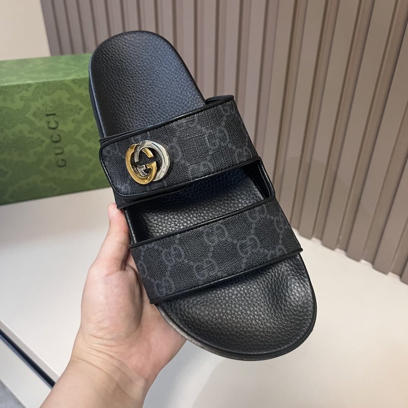 GUCCI 스타일 남성 여름 PVC 슬리퍼 001-180169