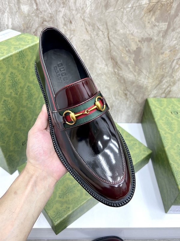GUCCI 스트라이프 더블 G 로퍼 001-180350