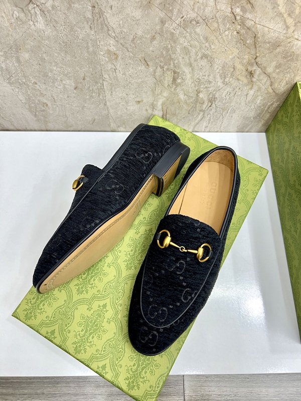 GUCCI 스트라이프 더블 G 로퍼 001-180356