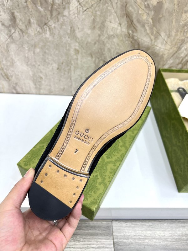 GUCCI 스트라이프 더블 G 로퍼 001-180356