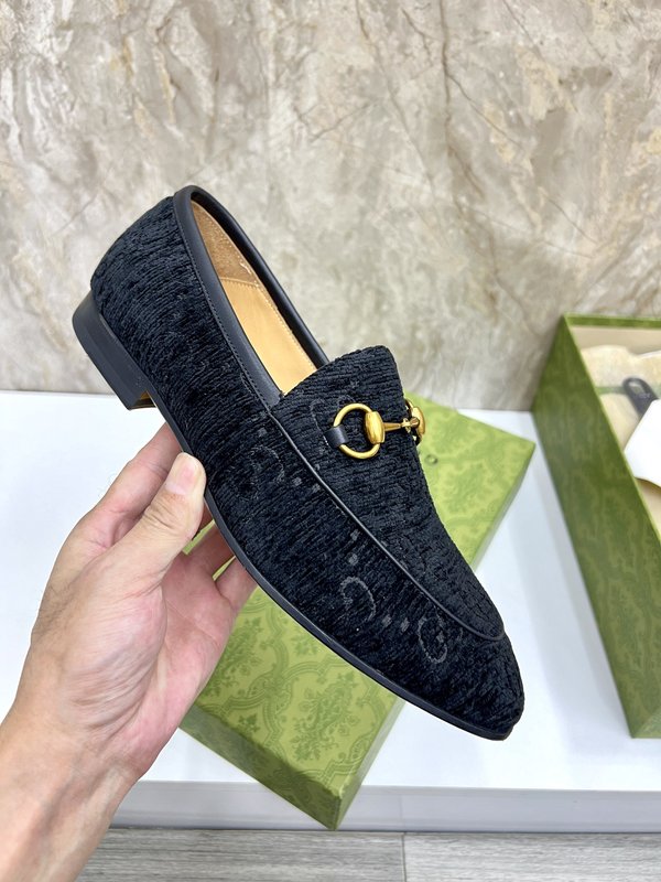 GUCCI 스트라이프 더블 G 로퍼 001-180356