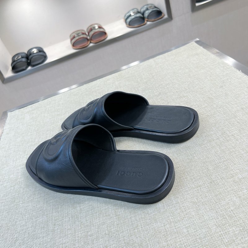 Gucci 오리지널 가죽 바닥 슬리퍼 001-180380