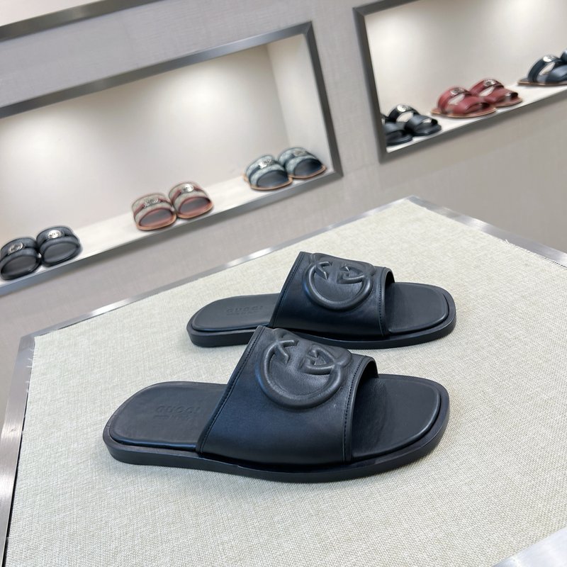 Gucci 오리지널 가죽 바닥 슬리퍼 001-180380