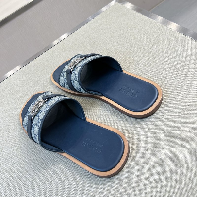Gucci 오리지널 커스텀 가죽 슬리퍼 001-180389