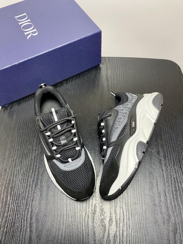 Dior B22 레트로 스플라이스 로우톱 운동화 001-180496