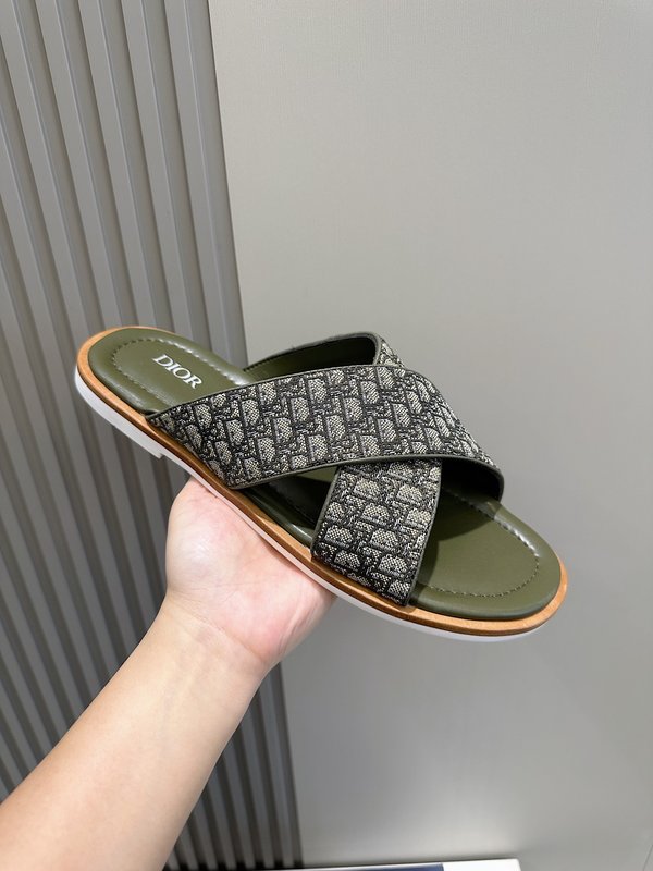 Dior Alias 남성용 가죽 슬리퍼 001-180538