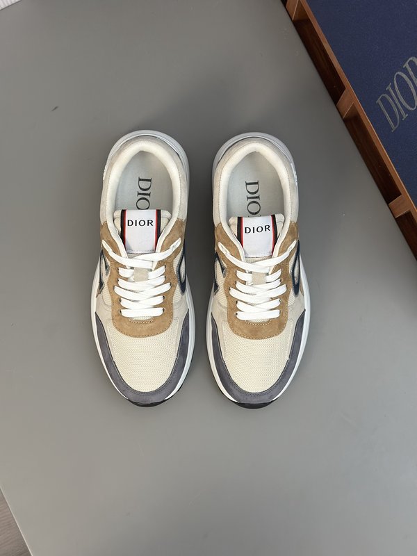 DIOR B30 이탈리아 소 가죽 메쉬 운동화 001-180567