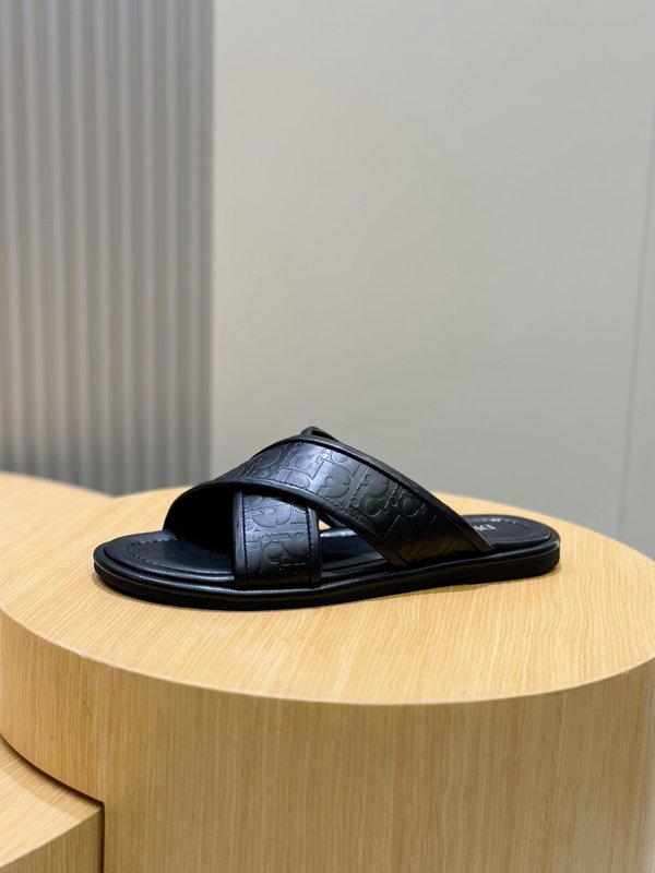 Dior Alias 남성 가죽 슬리퍼 001-180579