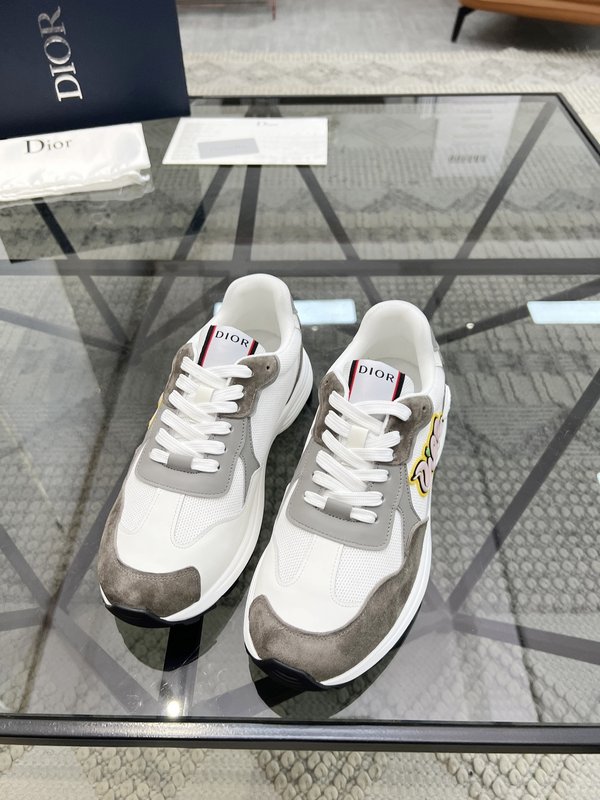 DIOR 디올 남성 레더 메쉬 스니커즈 001-180625