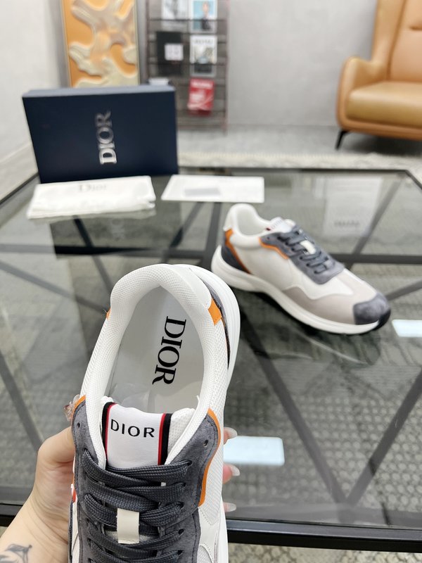 Dior 남성 이탈리아 가죽拼接 운동화 001-180628