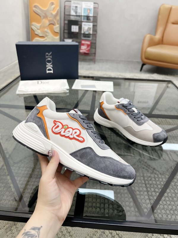 Dior 남성 이탈리아 가죽拼接 운동화 001-180628