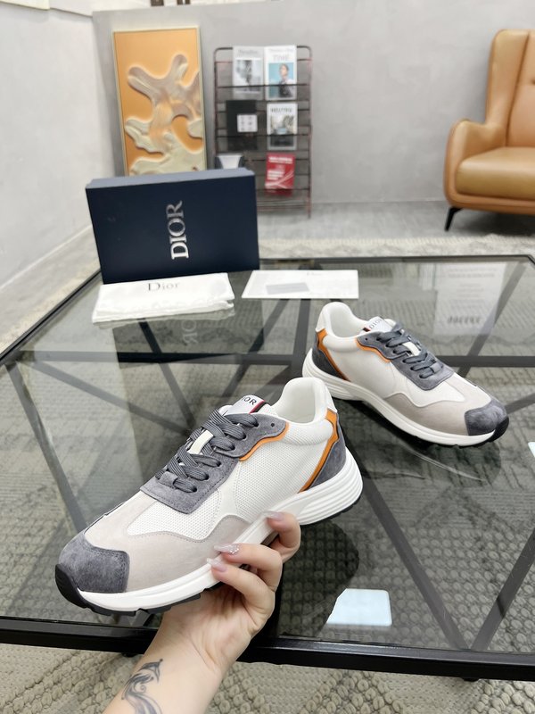 Dior 남성 이탈리아 가죽拼接 운동화 001-180628