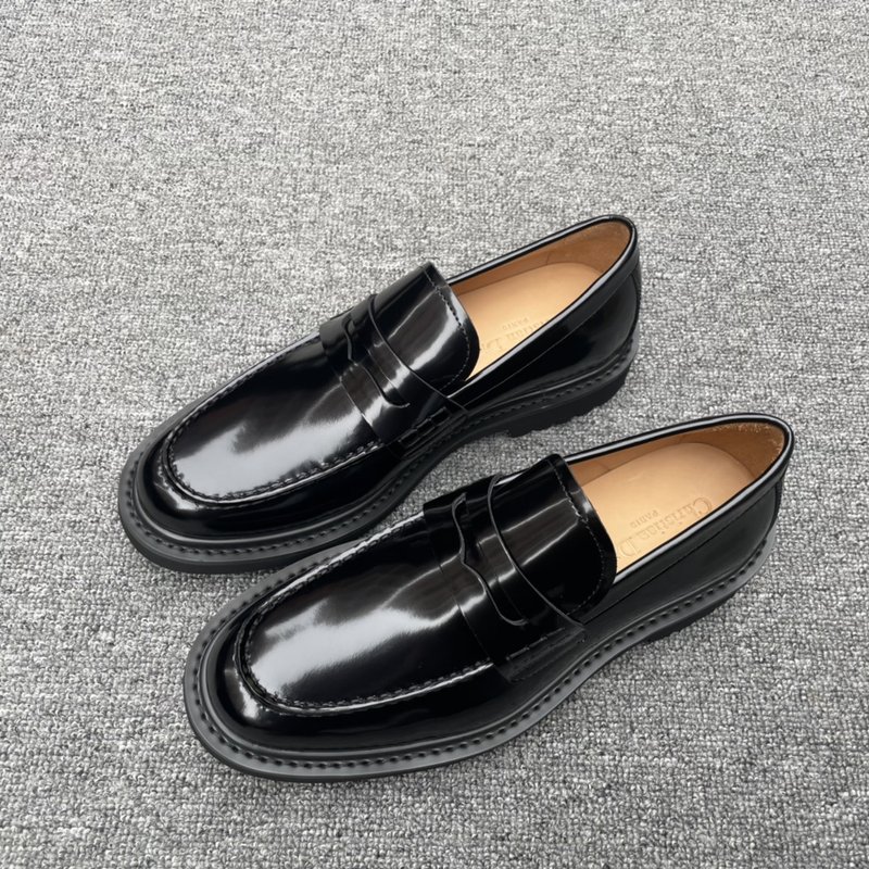 Dior Explorer 블랙 가죽 더비 슈즈 001-180652