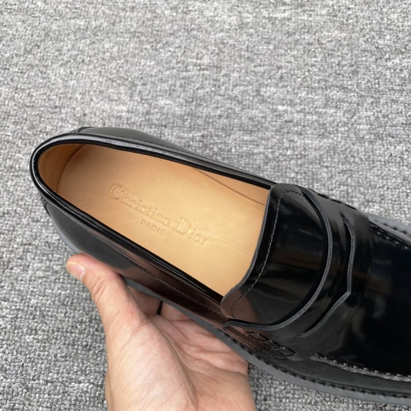 Dior Explorer 블랙 가죽 더비 슈즈 001-180652