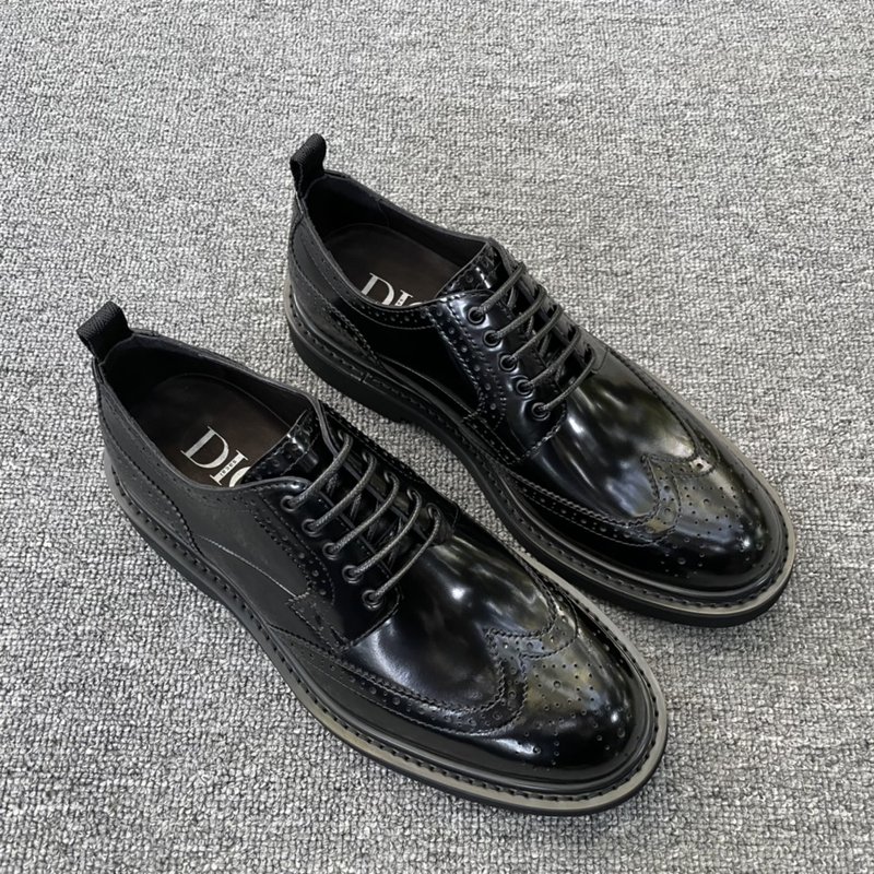 DIOR EXPLORER 블랙 가죽 더비슈즈 001-180657