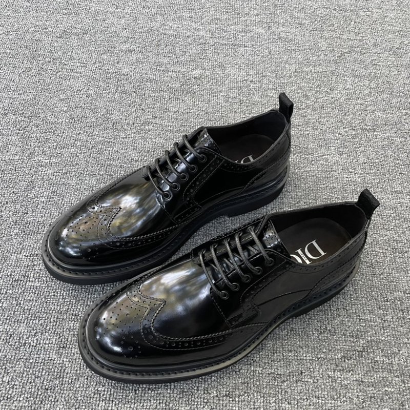 DIOR EXPLORER 블랙 가죽 더비슈즈 001-180657