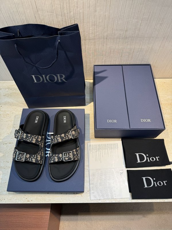 Dior Aqua 남성 교차 밴드 캔버스 샌들 001-180665