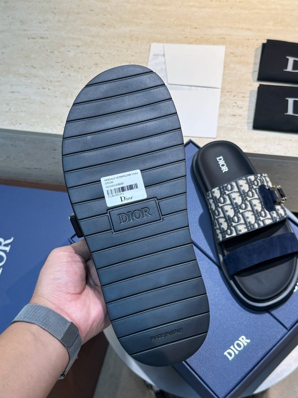 DIOR Aqua 남성 캔버스 슬리퍼 001-180669