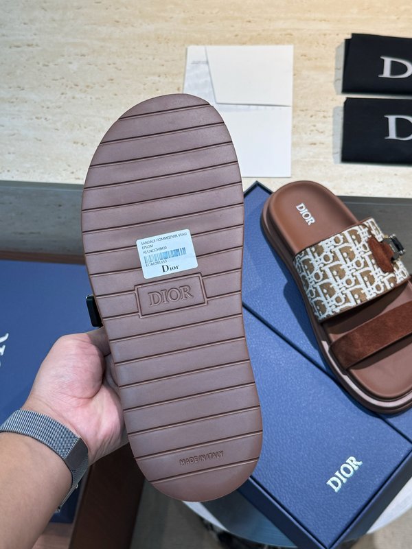 DIOR Aqua 남성 크로스 밴드 캔버스 샌들 001-180670