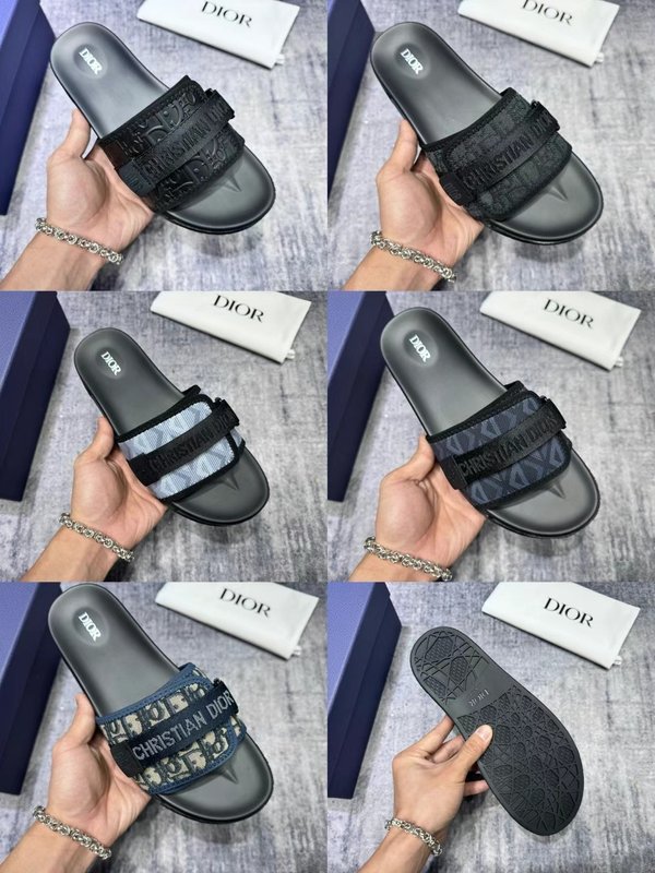 디올 뉴 블랙 캐주얼 슬리퍼 001-180865