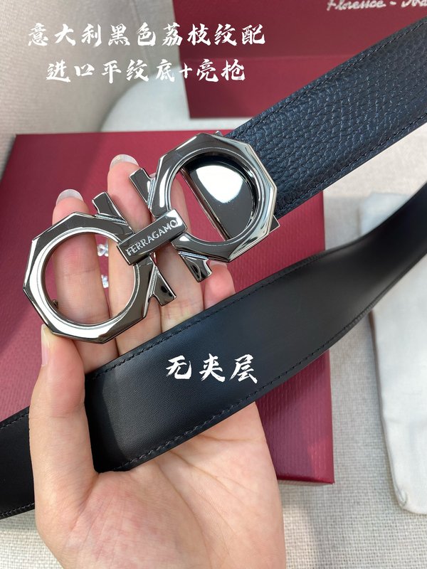 페라가모 이탈리아 원산 가죽 NFC 칩 벨트 001-181027