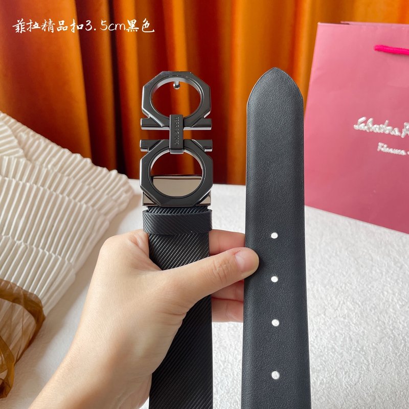 페라 이탈리아 양면 소가죽 동제 버클 벨트 001-181031
