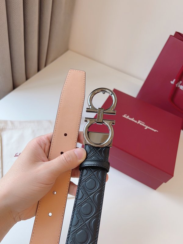페라가모 Ferragamo 양면 벨트 35mm 폭 001-181050