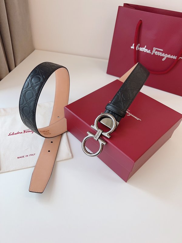 페라가모 Ferragamo 양면 벨트 35mm 폭 001-181050
