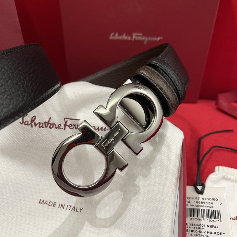 페라가모 양면 리치 그레인 벨트 001-181071