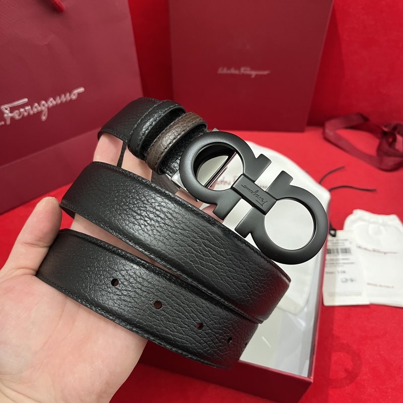페라가모 양면 리치 그레인 벨트 001-181072