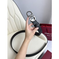 페라가모 양면 소가죽 벨트 진공 도금 버클 001-181089