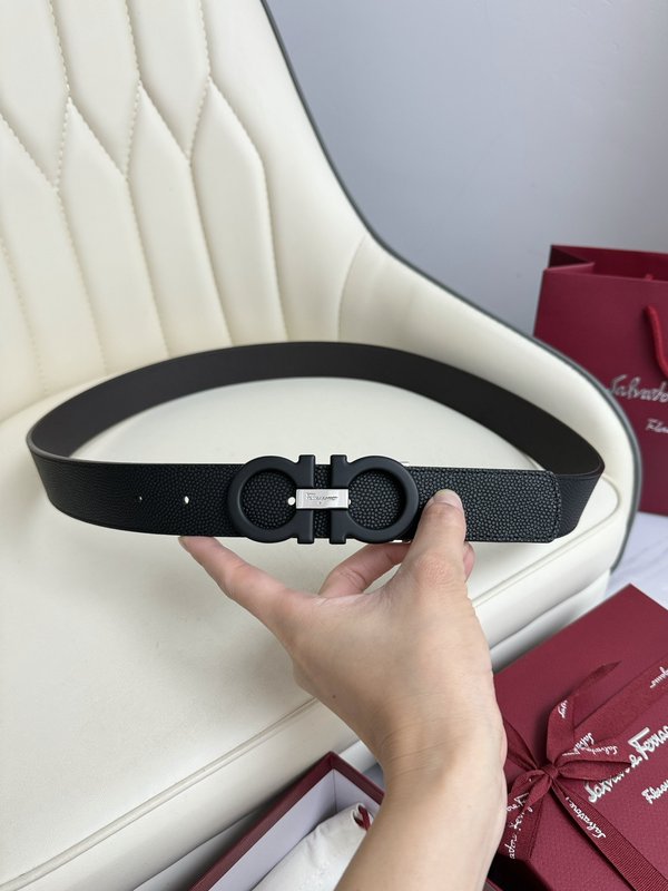 페라가모 양면 수입 소 가죽 벨트 001-181092