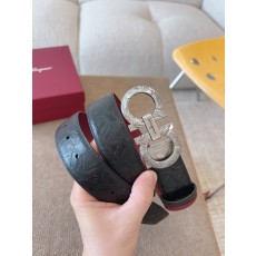 페라가모 양면 듀얼 컬러 가죽 벨트 001-181094