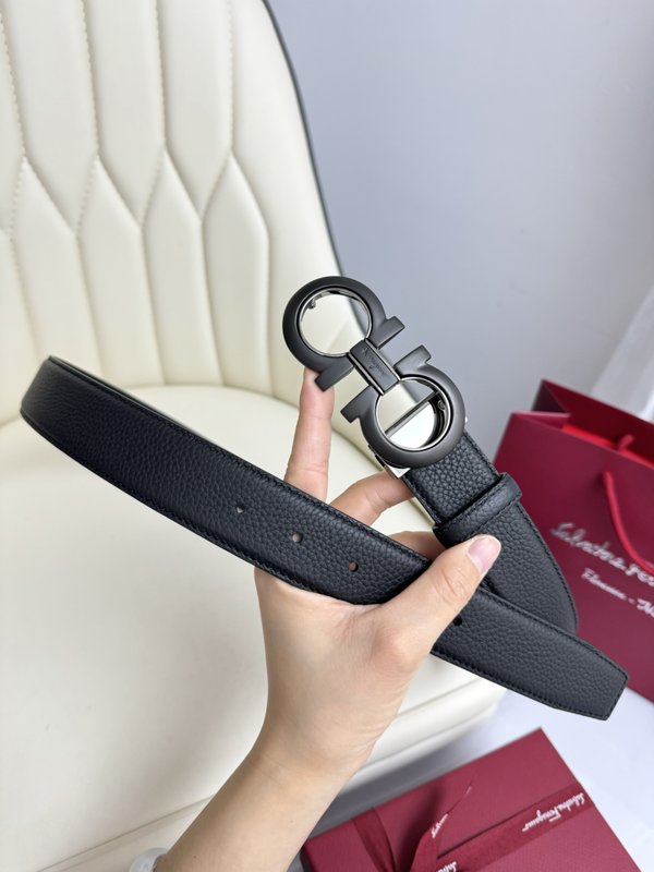 페라가모 양면 수입 소 가죽 벨트 001-181106