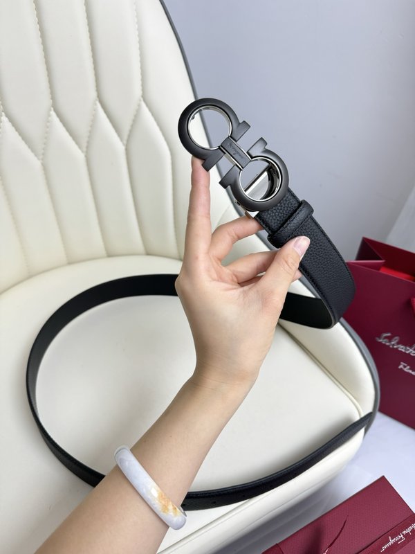페라가모 양면 수입 소 가죽 벨트 001-181106