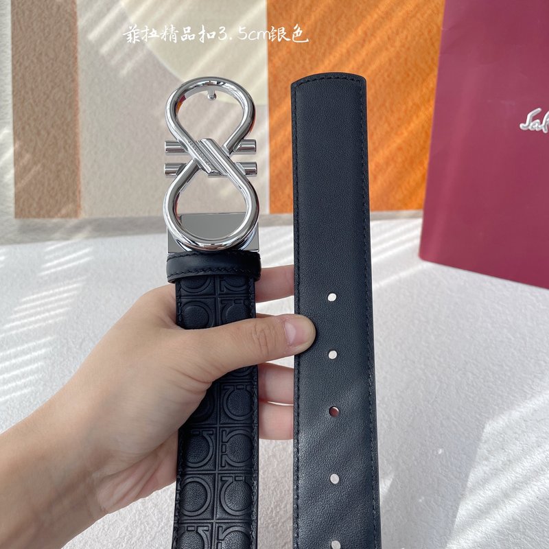 페라가모 이탈리아 양면 소가죽 벨트 001-181122