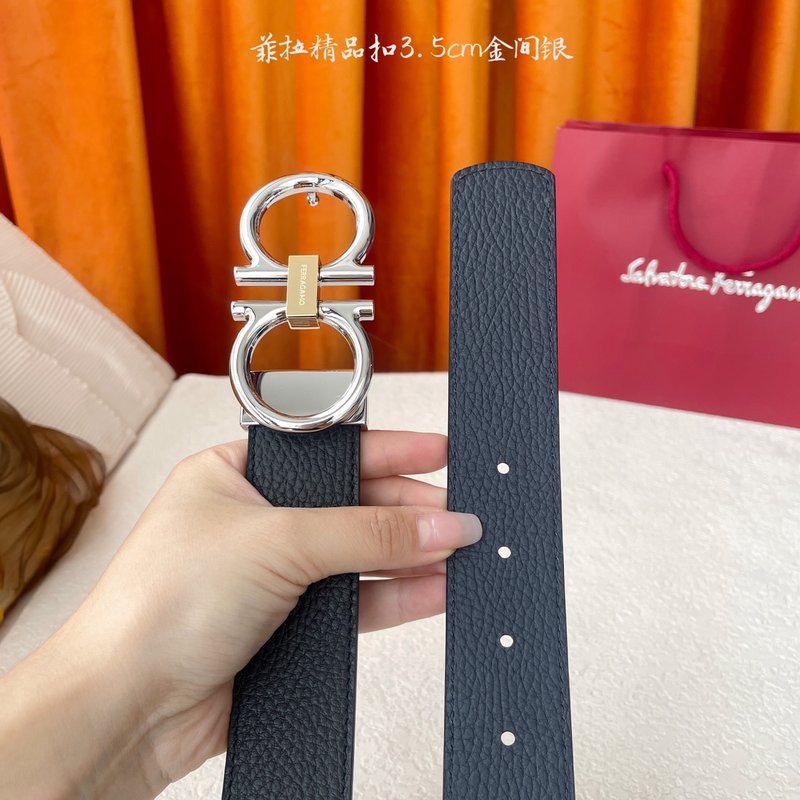 페라가모 이탈리아 양면 소가죽 벨트 001-181148