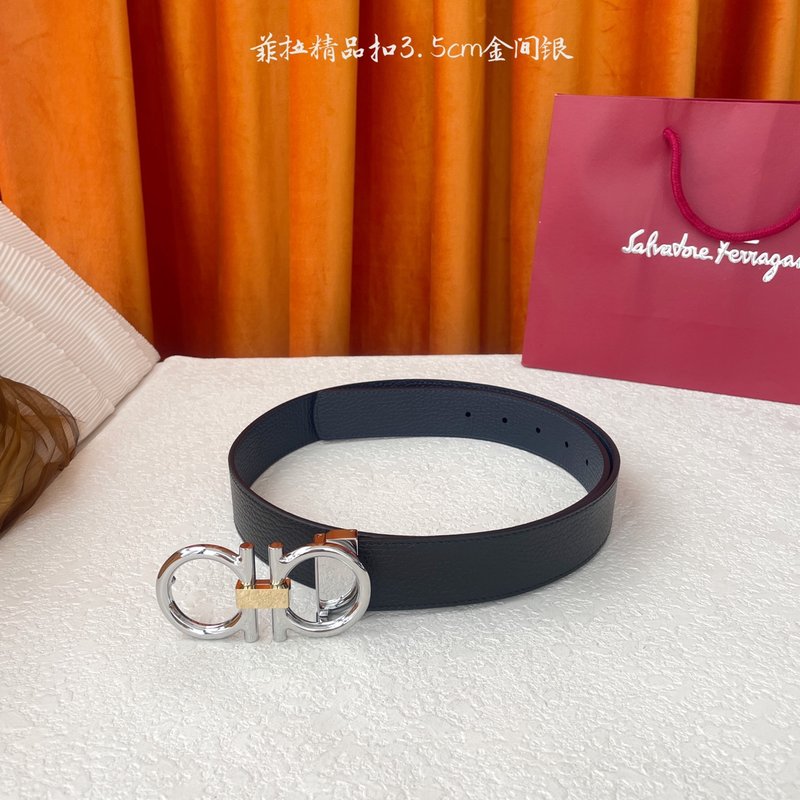 페라가모 이탈리아 양면 소가죽 벨트 001-181148