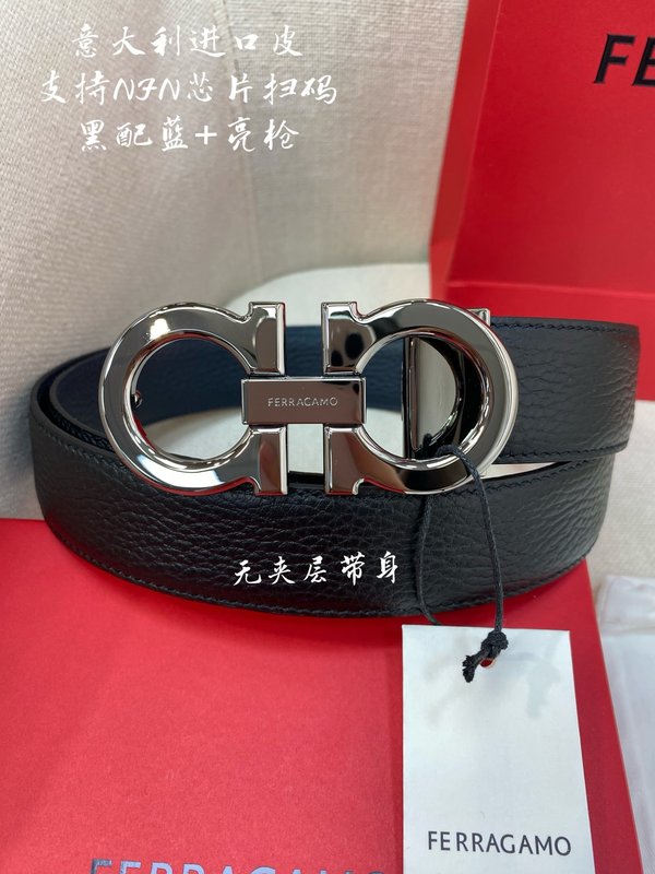 페라가모 3.5cm 이탈리아 원산 가죽 벨트 001-181160