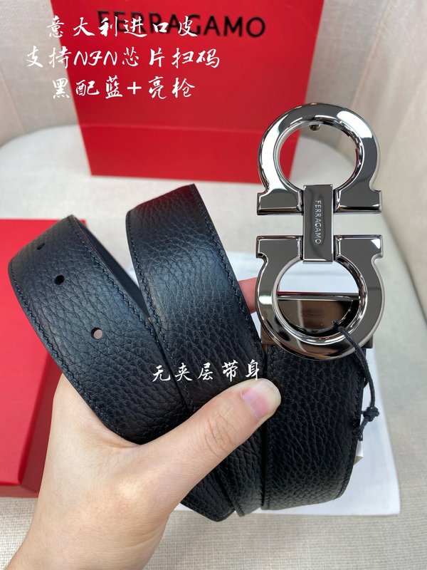 페라가모 3.5cm 이탈리아 원산 가죽 벨트 001-181160