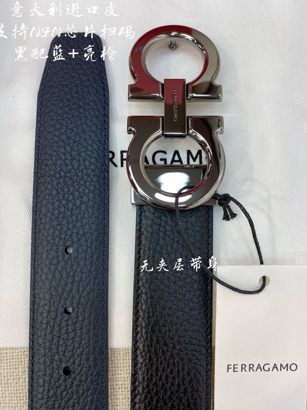 페라가모 3.5cm 이탈리아 원산 가죽 벨트 001-181160