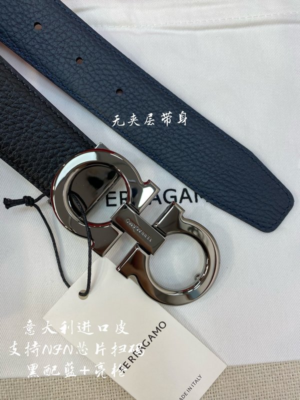 페라가모 3.5cm 이탈리아 원산 가죽 벨트 001-181160