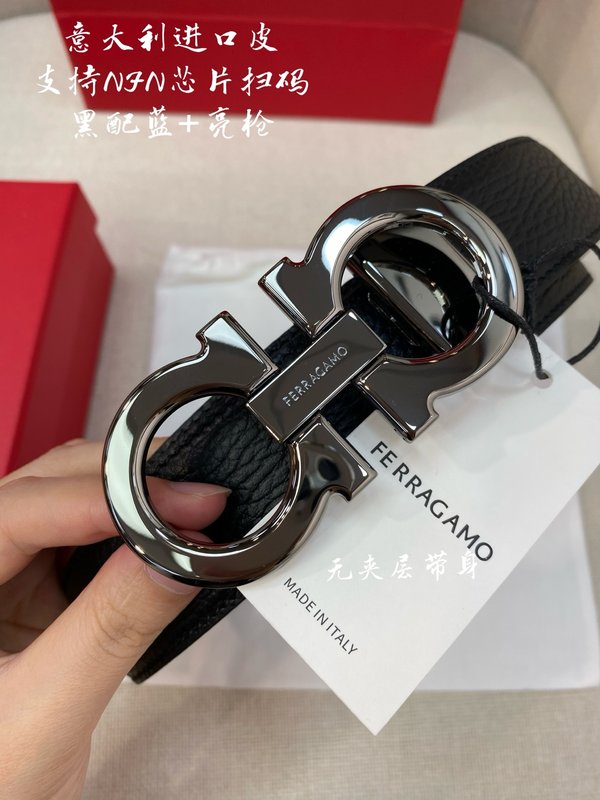 페라가모 3.5cm 이탈리아 원산 가죽 벨트 001-181160