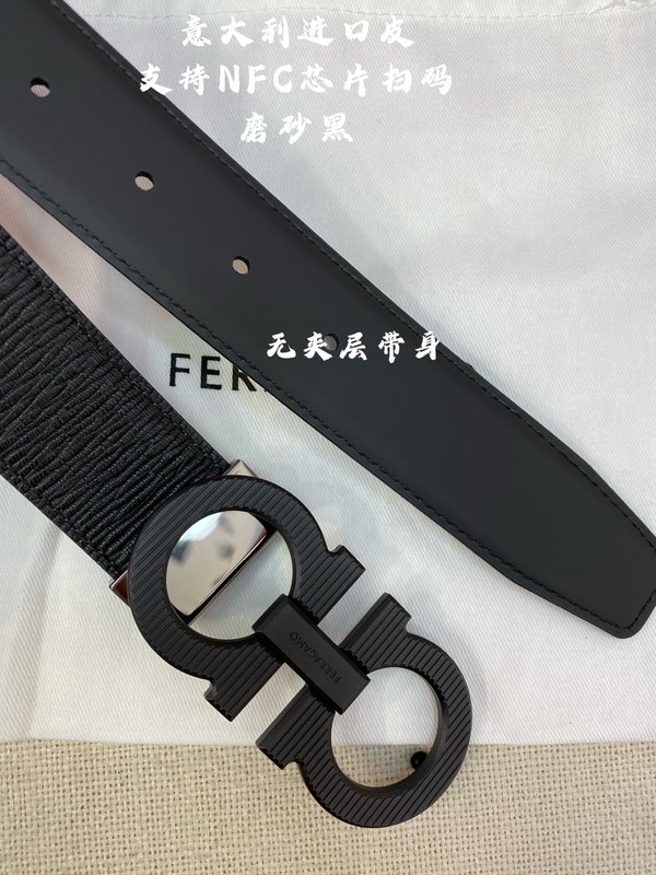 페라가모 3.5cm 더블 지오 벨트 이탈리아 가죽 001-181162