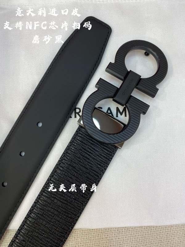 페라가모 3.5cm 더블 지오 벨트 이탈리아 가죽 001-181162