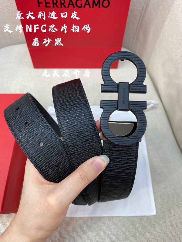 페라가모 3.5cm 더블 지오 벨트 이탈리아 가죽 001-181162