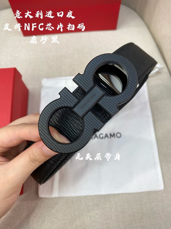 페라가모 3.5cm 더블 지오 벨트 이탈리아 가죽 001-181162