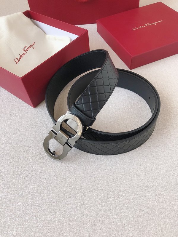 페라가모 간치니 양면 소가죽 벨트 001-181194