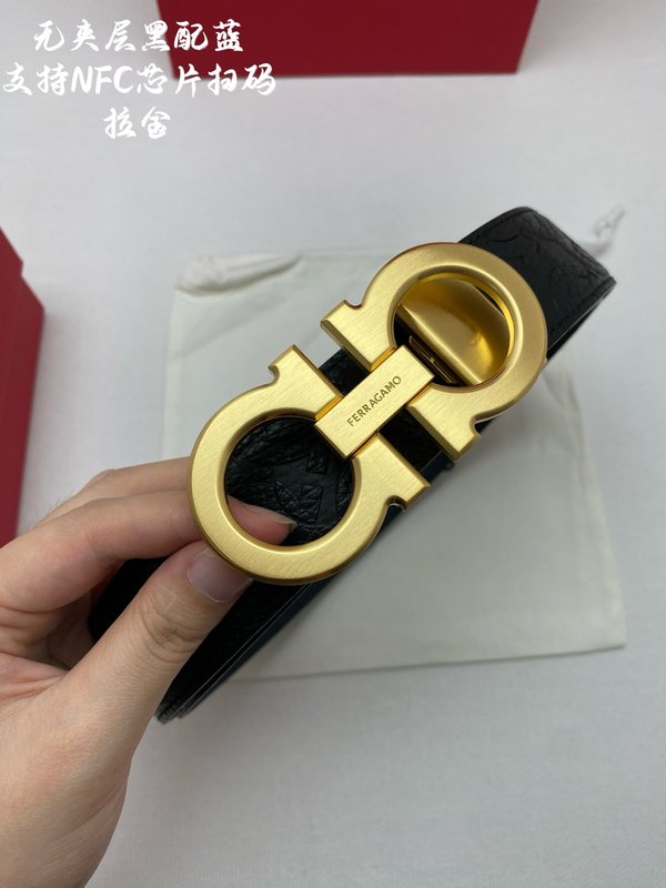 페라가모 이탈리아 원산 가죽 NFC 벨트 001-181205